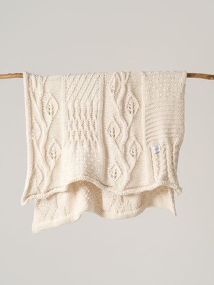 Hand-woven Cable Knit Blanket